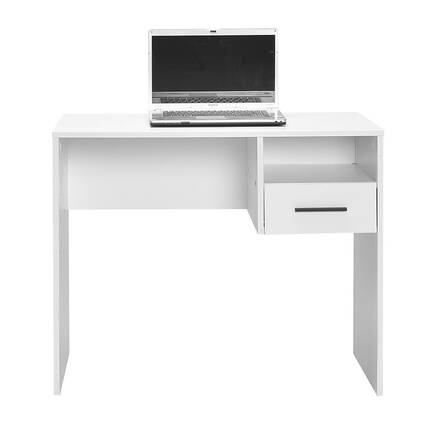White Çekmeceli Çalışma Masası -Mat Beyaz 90x75x52 cm (GxYxD) - 7