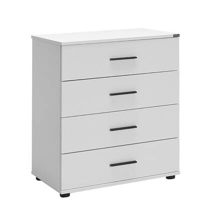 White 4 Çekmeceli Şifonyer - Mat Beyaz 65x78x41 cm (GxYxD) - 3