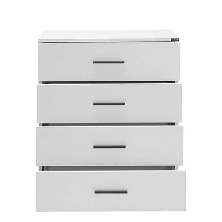 White 4 Çekmeceli Şifonyer - Mat Beyaz 65x78x41 cm (GxYxD) - 4