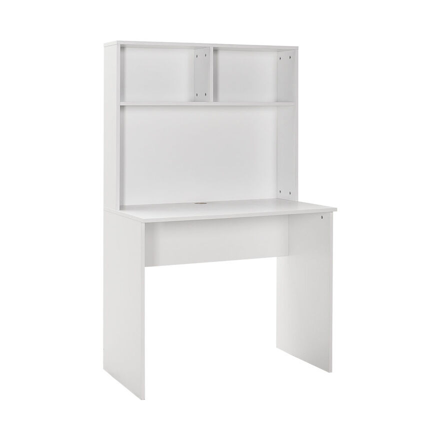 White Raflı Çalışma Masası-Mat Beyaz 90x148x52 cm (GxYxD) - 1