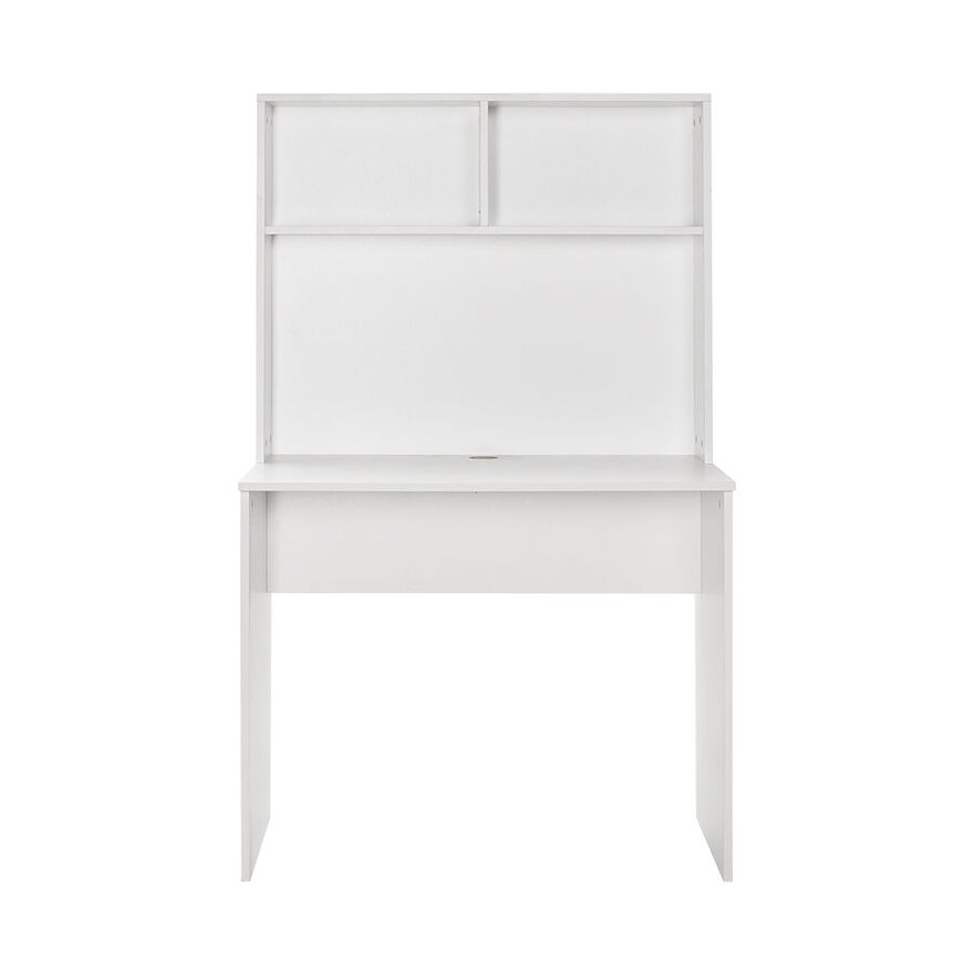 White Raflı Çalışma Masası-Mat Beyaz 90x148x52 cm (GxYxD) - 3