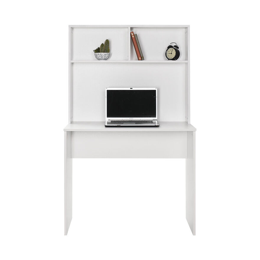 White Raflı Çalışma Masası-Mat Beyaz 90x148x52 cm (GxYxD) - 4