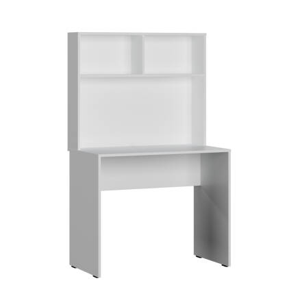 White Raflı Çalışma Masası-Mat Beyaz 90x148x52 cm (GxYxD) - 3