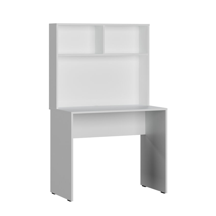 White Raflı Çalışma Masası-Mat Beyaz 90x148x52 cm (GxYxD) - 3