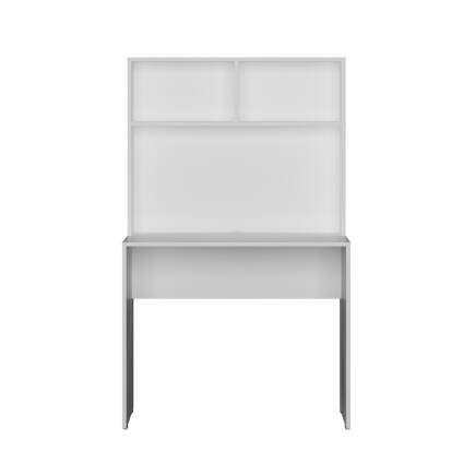 White Raflı Çalışma Masası-Mat Beyaz 90x148x52 cm (GxYxD) - 4